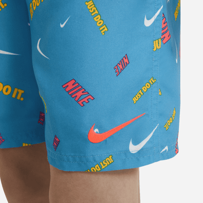 nike logofetti swim trunks