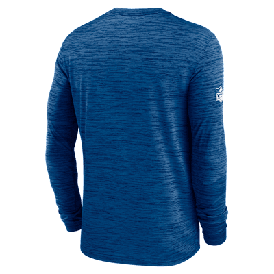 Indianapolis Colts Sideline Team Issue Velocity Men's Nike Dri-FIT NFL Long-Sleeve T-Shirt