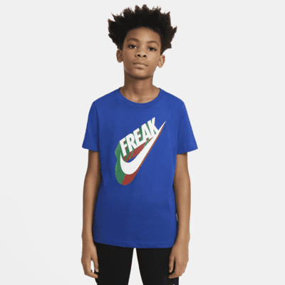 nike freak shirt blue