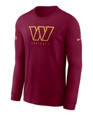 Nike Men's Washington Commanders Reflective Black Long Sleeve T