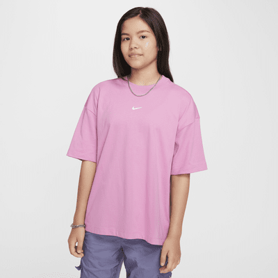 Playera oversized para niña talla grande Nike Sportswear