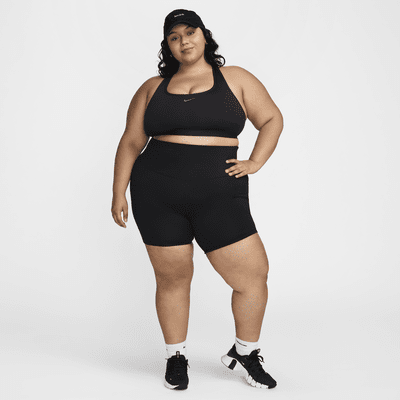 Nike One Women's High-Waisted 8" Biker Shorts with Pockets (Plus Size)