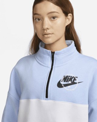 nike blue quarter zip