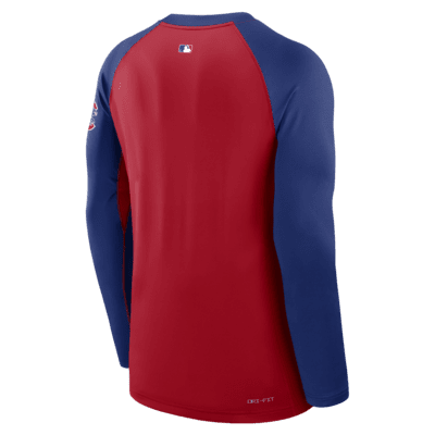 Chicago Cubs Authentic Collection Game Time Men's Nike Dri-FIT MLB Long-Sleeve T-Shirt