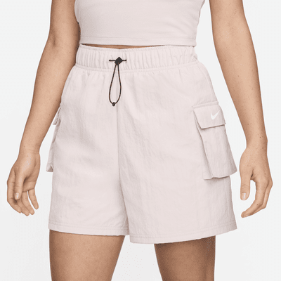 Nike Sportswear Essential Geweven damesshorts met hoge taille