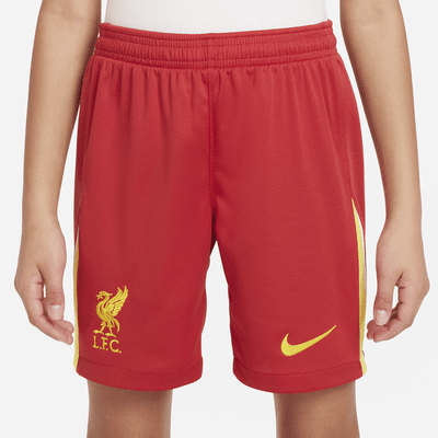 Liverpool FC 2024/25 Stadium Home Nike Dri-FIT-replikafodboldshorts til større børn