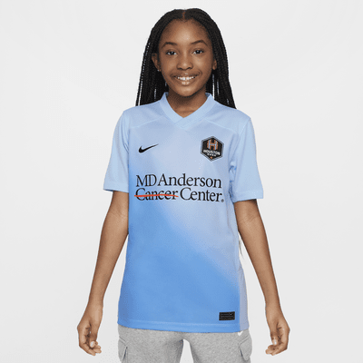 Jersey Nike Dri-FIT de la NWSL replica del Houston Dash visitante 2024 Stadium para niños talla grande