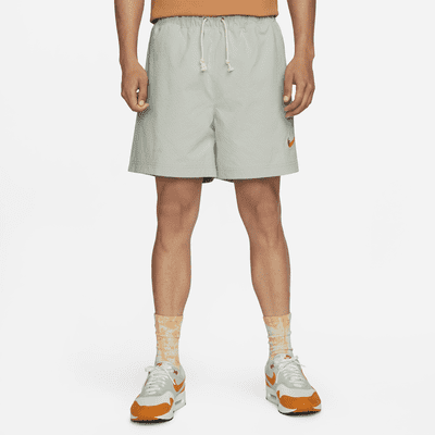 nike grey woven shorts