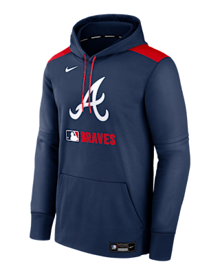 Мужское худи Atlanta Braves Authentic Collection Nike Therma MLB Pullover Hoodie