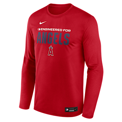 Los Angeles Angels Authentic Collection Team Issue Men's Nike Dri-FIT MLB Long-Sleeve T-Shirt