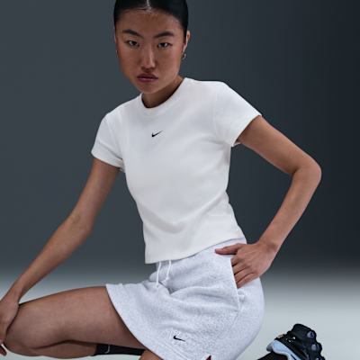 ナイキ スポーツウェア ウィメンズ タイト リブ ショートスリーブ Tシャツ