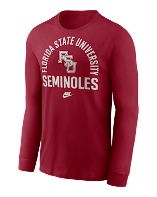 Мужская футболка Florida State Legacy Arched Logo Nike College Long-Sleeve