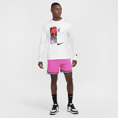 Camisola de basquetebol de manga comprida Nike para homem