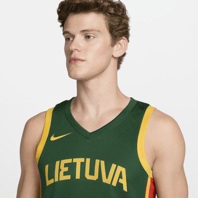 Lithuania Limited Road Men's Nike Basketball Jersey
