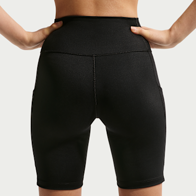 Nike One 女款高腰附口袋 8" 單車短褲