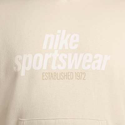 Felpa pullover in fleece con cappuccio Nike Club – Uomo