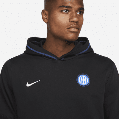 Inter Milan Travel Men's Fleece Football Hoodie. Nike IE