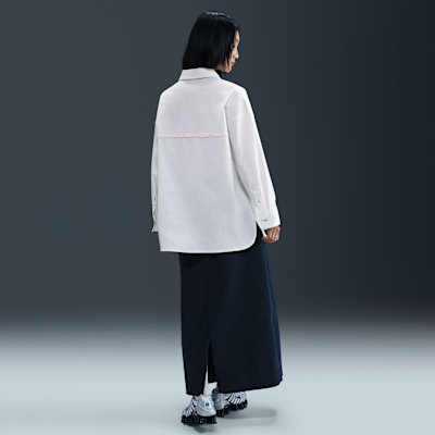 Nike Sportswear Chill Poplin Women's Loose Long-Sleeve Button-Down Top