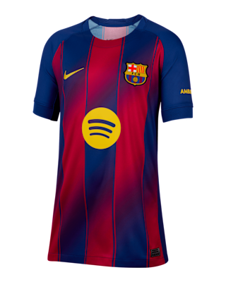 Женские джерси Pedri Barcelona 2025/26 Stadium Home Big Kids' Nike Dri-FIT Soccer Jersey