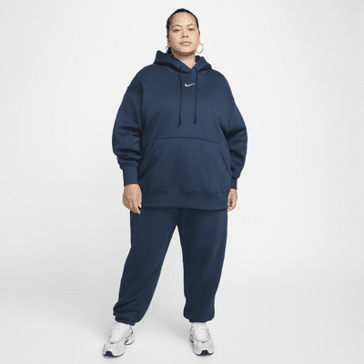 Pants de entrenamiento oversized de cintura alta para mujer (talla grande) Nike Sportswear Phoenix Fleece