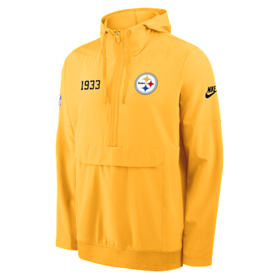 Pittsburgh Steelers Alt Option Route Anorak Men's Nike NFL 1/2-Zip Hooded Jacket
