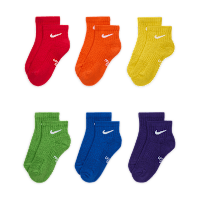 Nike Everyday Kids' Cushioned Ankle Socks (6 Pairs)