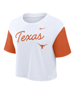 Женская футболка Texas Script Nike Dri-FIT College Cropped