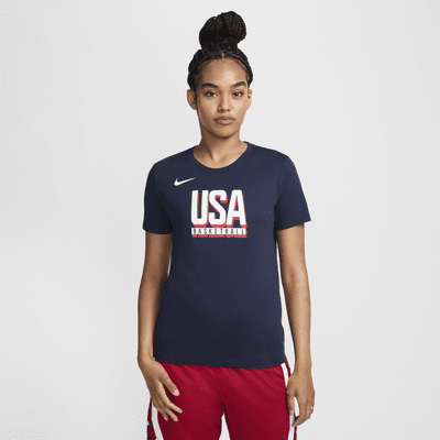 Playera de práctica de básquetbol Nike Dri-FIT para mujer USA