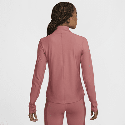 Capa media Dri-FIT de cierre completo para mujer Nike One Rib