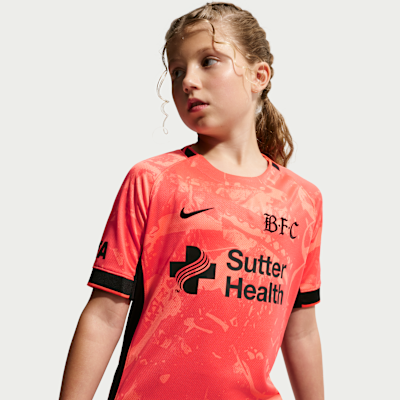 Bay FC Stadium Away Big Kids' Nike Dri-FIT NWSL Replica Jersey from Nike - $85