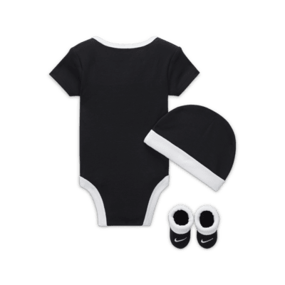 Nike Baby (6-12M) Bodysuit, Hat and Booties Box Set