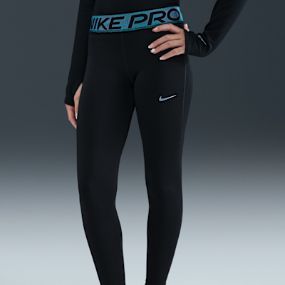 Nike Pro Dri-FIT Parlak Vurgulu Genç Çocuk (Kız) Taytı