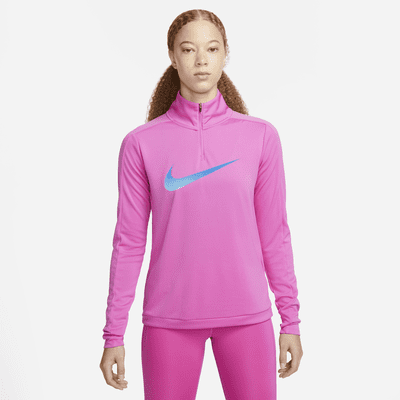 Nike Dri-FIT Swoosh Women's 1/4-Zip Long-Sleeve Running Mid Layer. Nike SK