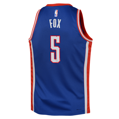 Jersey Nike Dri-FIT de la NBA Swingman para niños talla grande De'Aaron Fox Sacramento Kings 2024/25 City Edition