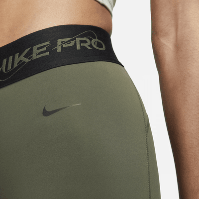 Nike Pro 7/8-Tights mit mittelhohem Bund und Grafik für Damen