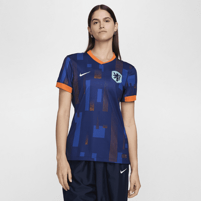 Maillot de foot replica Nike Dri-FIT Pays-Bas (Équipe masculine) 2024/25 Stadium Extérieur pour femme