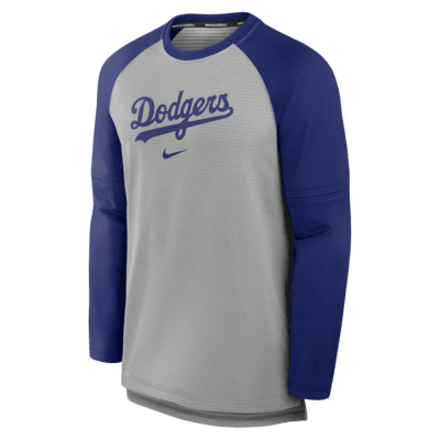 Los Angeles Dodgers Authentic Collection Game Time Men's Nike Breathe MLB Long-Sleeve T-Shirt