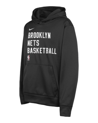 Подростковое худи Brooklyn Nets Big Kids' Nike Dri-FIT NBA Pullover Hoodie