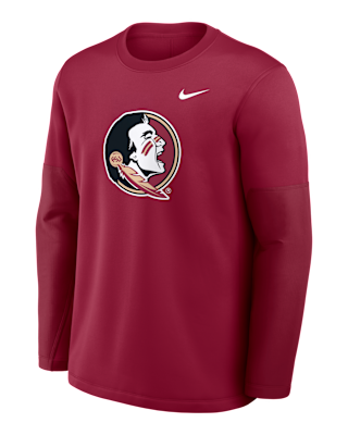 Мужская футболка Florida State Sideline Coach Nike Therma-FIT College Long-Sleeve