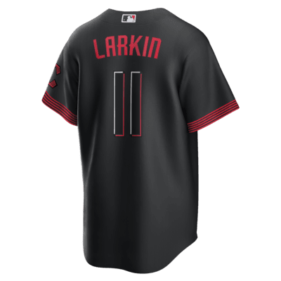 MLB Cincinnati Reds City Connect (Barry Larkin) Men's Replica Baseball Jersey