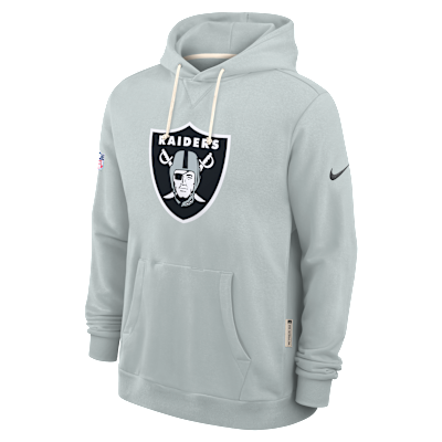 Sudadera con gorro sin cierre Nike Dri-FIT de la NFL para hombre Las Vegas Raiders Initial Home Sideline