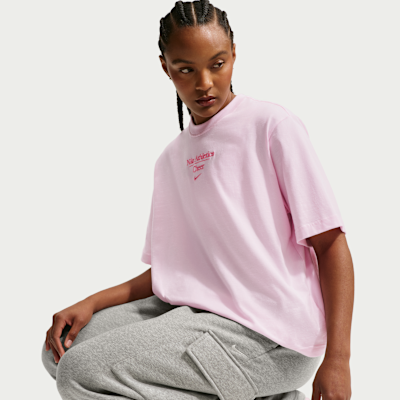 Playera de corte cuadrado para mujer Nike Cheer