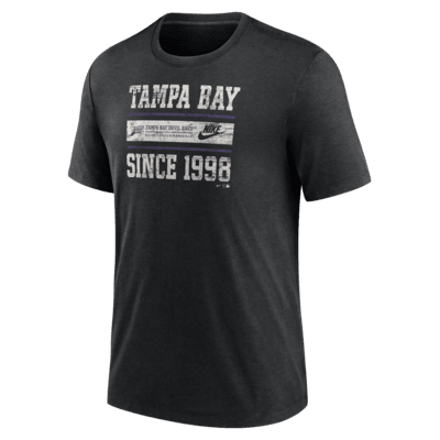 Tampa Bay Rays Cooperstown Local Stack Men's Nike MLB T-Shirt