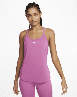 Nike Breathe Elastika Dry Women's Running Training Gym Strappy Tank DRI-FIT