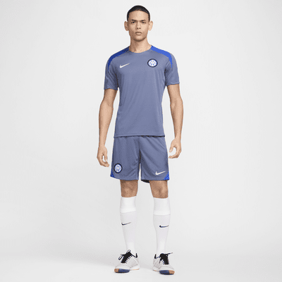 Męskie spodenki piłkarskie z dzianiny Nike Dri-FIT Inter Mediolan Strike