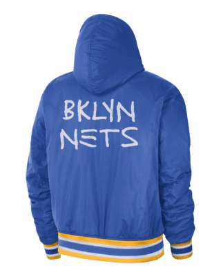 Brooklyn Nets Courtside City Edition Men's Nike NBA Full-Snap