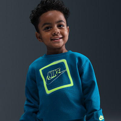 Nike Glow With Me Toddler Lightweight Fleece 2-Piece Crew Set