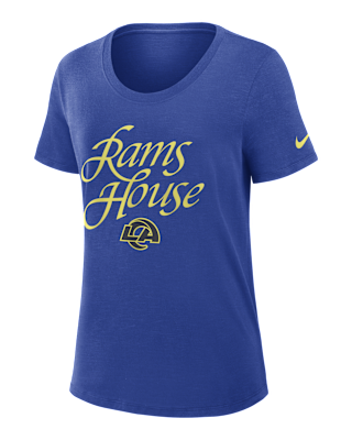 Женская футболка Los Angeles Rams Rivalries Collection Slub Nike Dri-FIT NFL