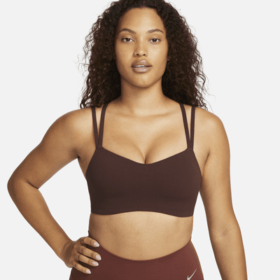 Bra deportivo de baja sujeción con almohadilla para mujer Nike Zenvy Strappy