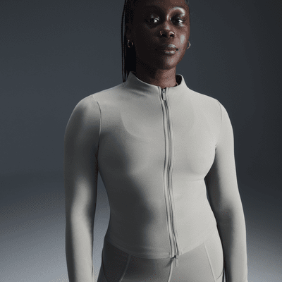 Haut à manches longues et zip Dri-FIT Nike Zenvy pour femme